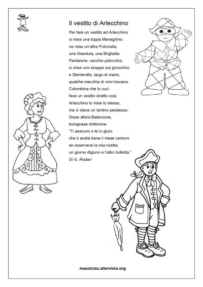 poseie su carnevale vestito di arlecchino