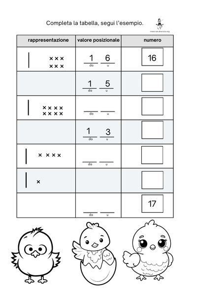 schede didattiche numeri entro il 20