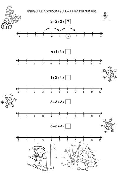 addizioni tre addendi classe prima
