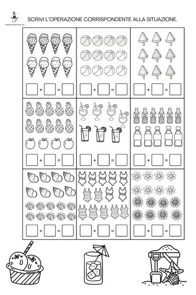 schede didattiche calcoli scuola primaria