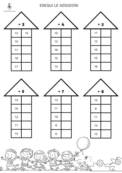 casetta addizioni entro 20