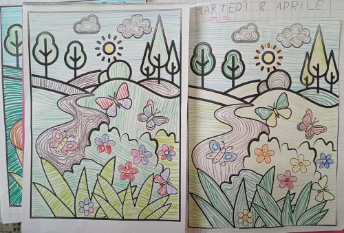 colorare con le linee
