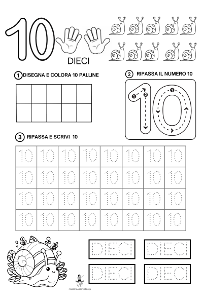 esercizi scrittura dei numeri classe prima