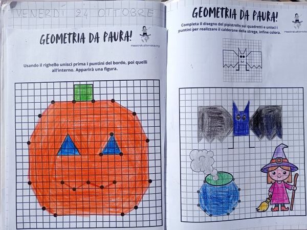geometria halloween schede
