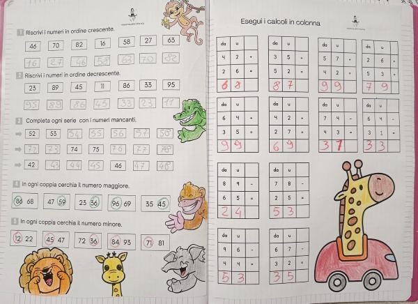 matematica classe seconda schede didattiche