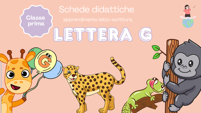 schede didattiche lettera G scuola primaria
