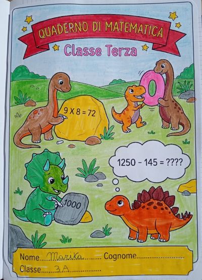 copertina di matematica classe terza