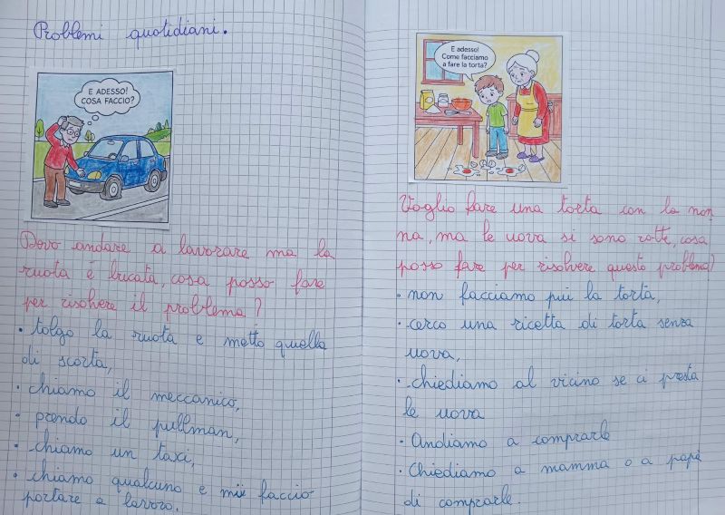 attività sui problemi classe terza